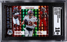 2020 Mosaic - Flea Flicker Tom Brady #FF13 SGC 10 GM MT Green Red MOSAIC