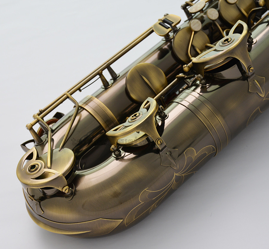 Antique Pro. TaiShan Baritone Saxophone Eb Sax Free Metal Mouth
