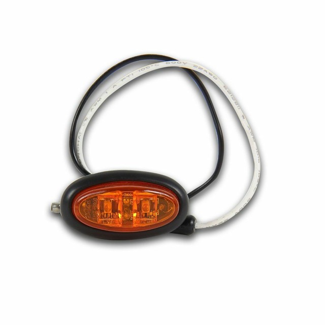 Pilot Automotive Amber 0.8'' Mini Oval LED Marker and Clearance Light