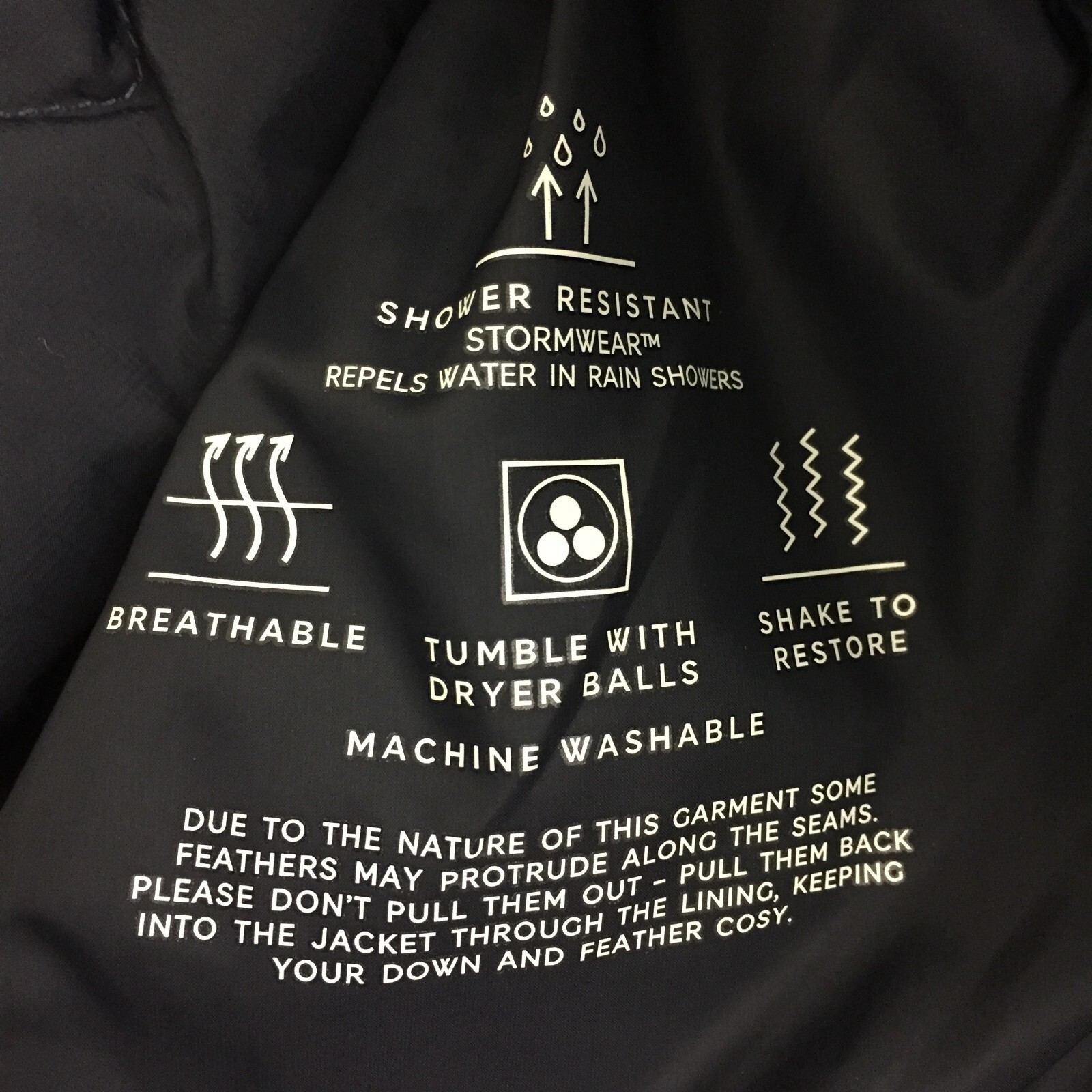 M&S Women's Jacket Size 18 Navy Blue Down Hood Stormwear Zip