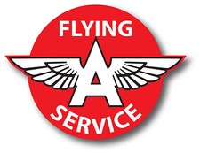 FLYING A Oil GAS SUPER HIGH GLOSS OUTDOOR 4 INCH DECAL STICKER