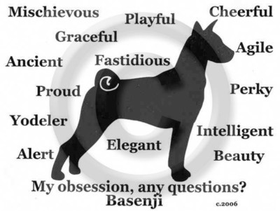 Basenji Dog My Obsession, Questions? T-shirt Choices