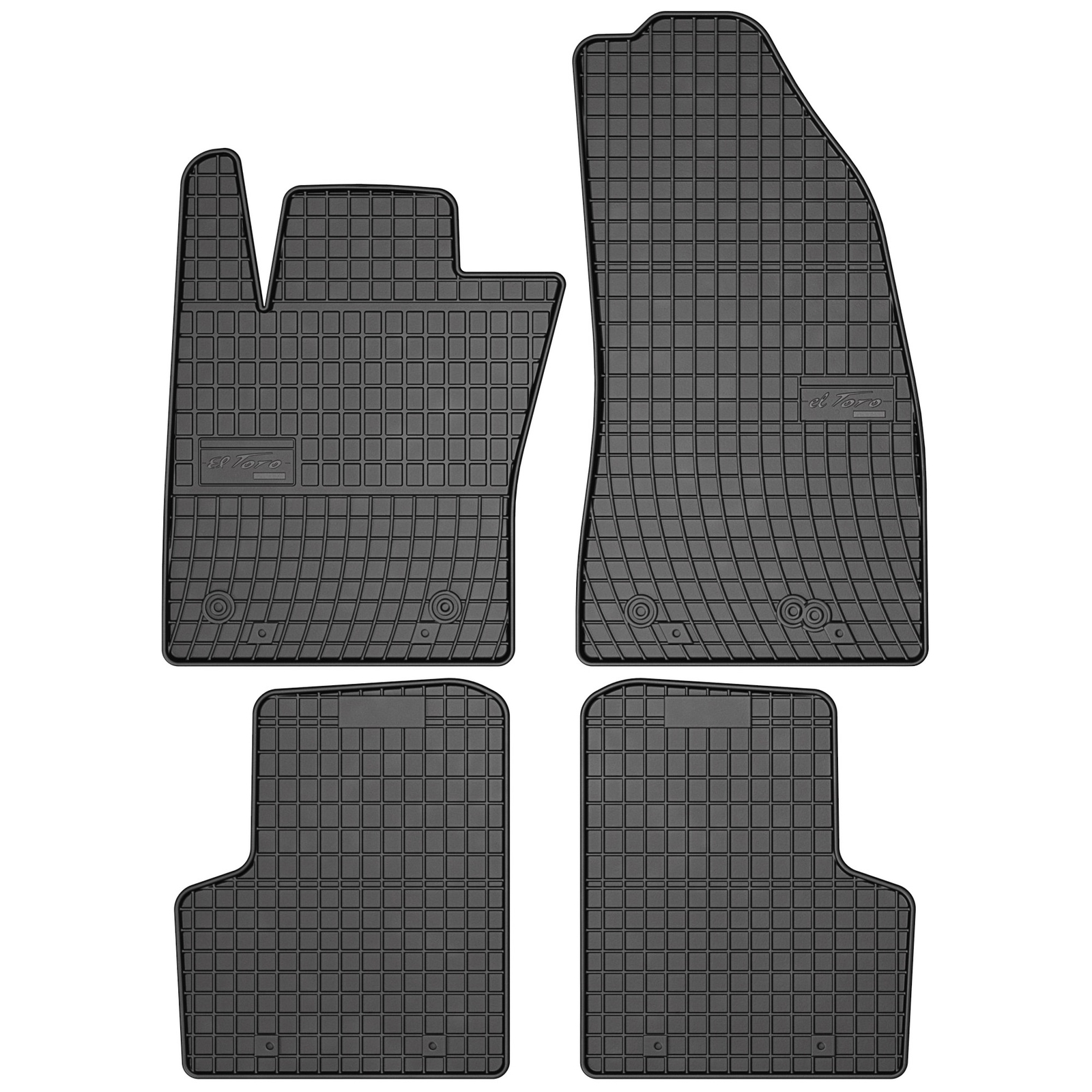 Gomma Tappetini Auto Frogum El Toro per Jeep Renegade dal 2014 set di tappeti pe