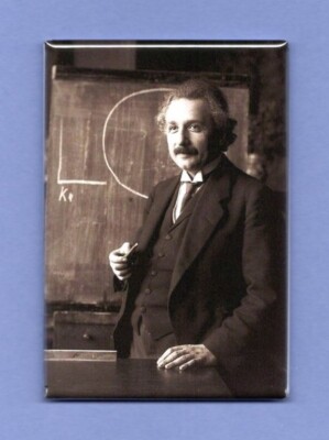 ALBERT EINSTEIN *2X3 FRIDGE MAGNET* SCIENTIST SCIENCE MATH QUANTUM THEORY IQ