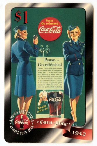 Original German Coca Cola Advertising Sprint Telephone Card 1997 Vintage - Picture 3 of 7