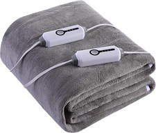 Queen Size 60x80 Electric Mattress Pad - Dual Control 4 Heating Levels Auto Off