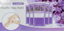 KARITE Paraffin Wax Refills Lavender Scented Paraffin Wax Beads Blocks 4 PACK