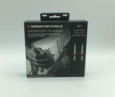 Monster CLAS-I-3WW 3 Fuß gerade Prolink Instrumentenkabel 1/4'' Stecker Stecker 600642-00