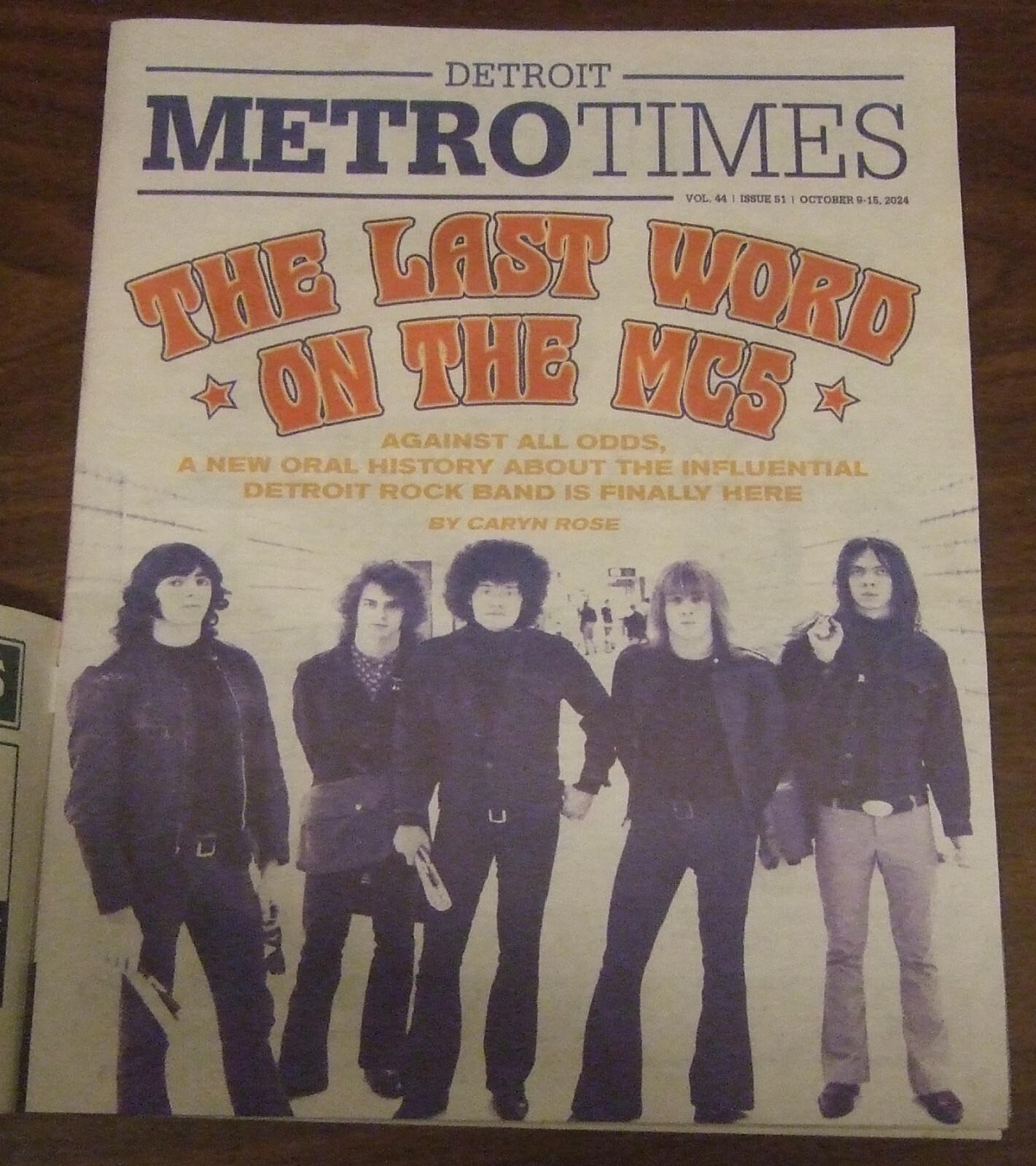 Detroit Metro Times October 9-15 2024 The Last Word on The MC5 cover story punk