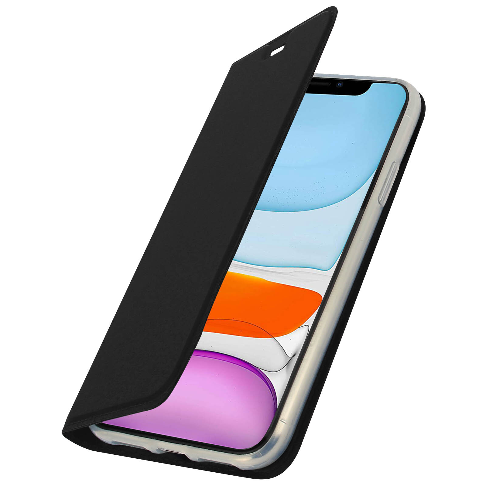 Slim flip wallet case, Business series for iPhone 11 – Grey