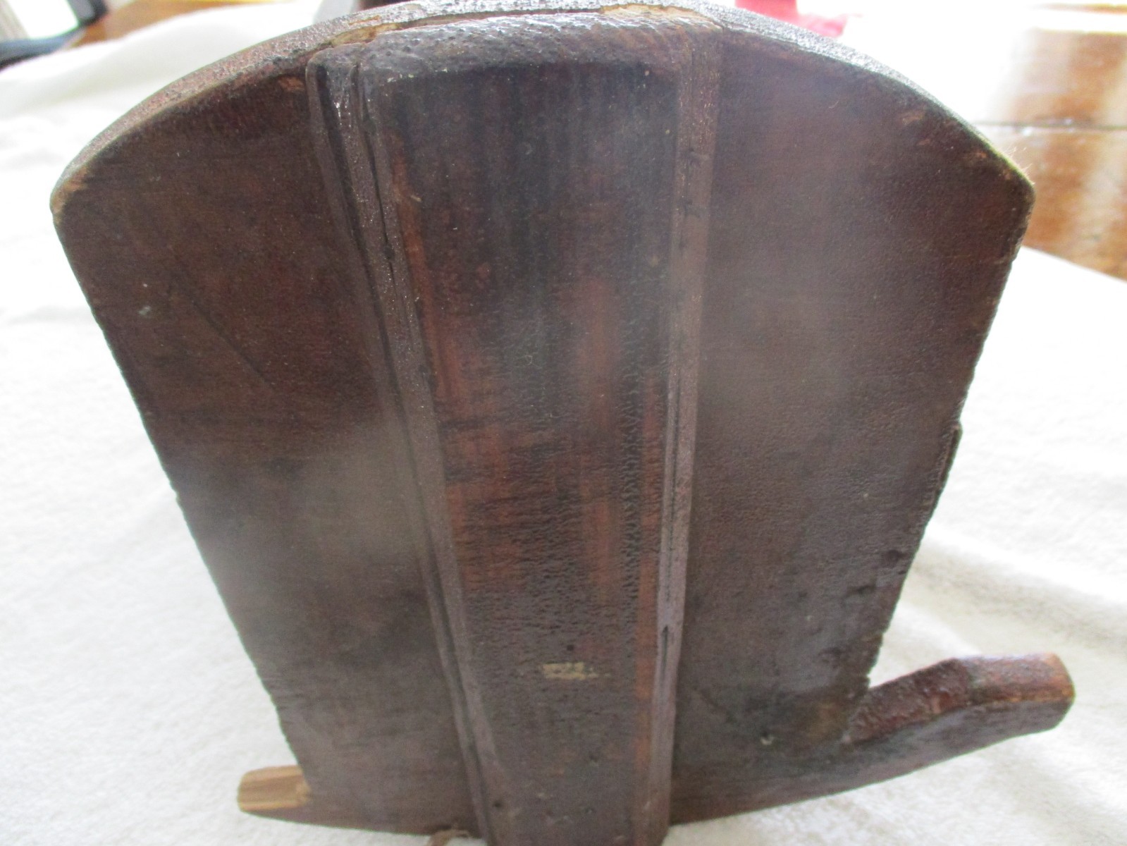 Primitive wood doll cradle. eBay