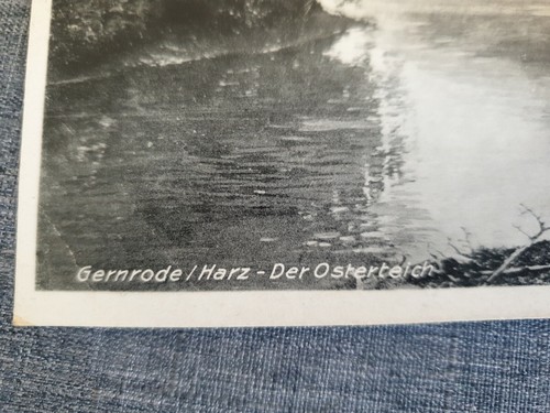 Easter pond Genrode resin photo postcard 1943 postcard German Reich WW2 - Picture 2 of 8