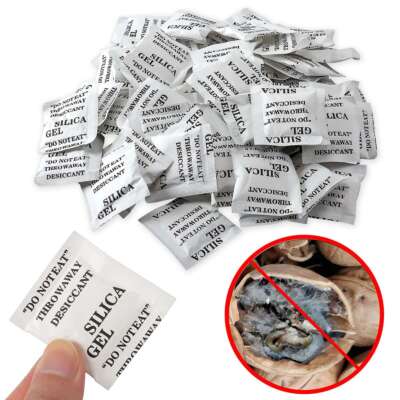 60Pcs 100Pcs 3g 5g Grams Silica Gel Desiccant Pack Moisture Absorber Reusable