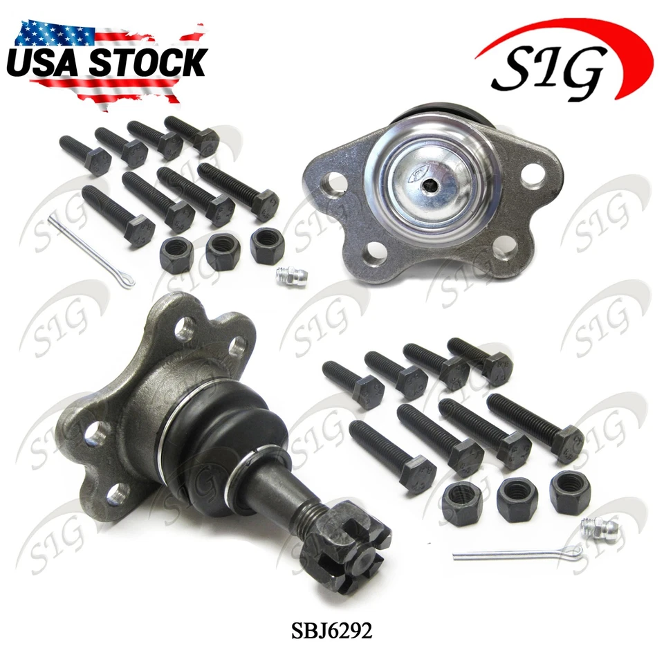 For 1993-2000 Chevrolet C2500 Upper & Lower Ball Joint Tie Rod Sway Bar 15PC Kit - Image 2 of 4
