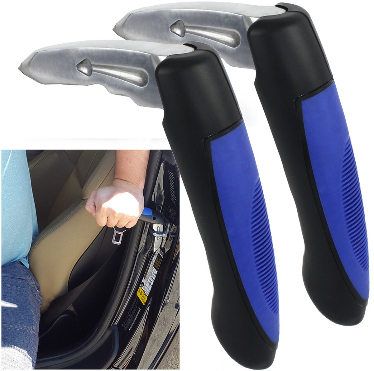 2 Car Door Handle Assist Bar Automotive Standing Aid Cane Window