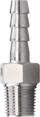 (Ships Fast) 1/8'' Hose Barb x 1/8 NPT Male Thread | 316 Stainless Steel Fitting