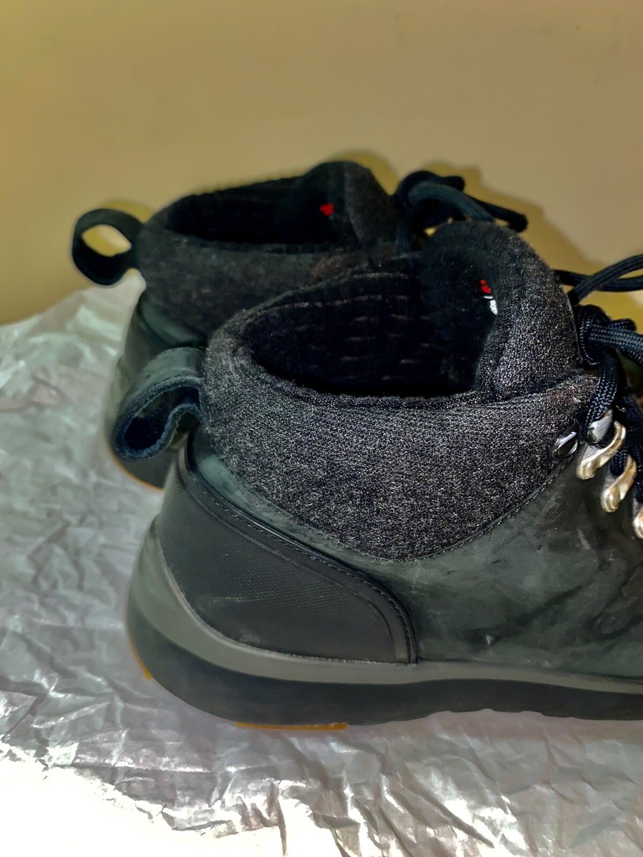 UGG MENS US 7 UK 6 OLIVERT BLACK WATERPROOF LEATHER WOOL  display picture 3