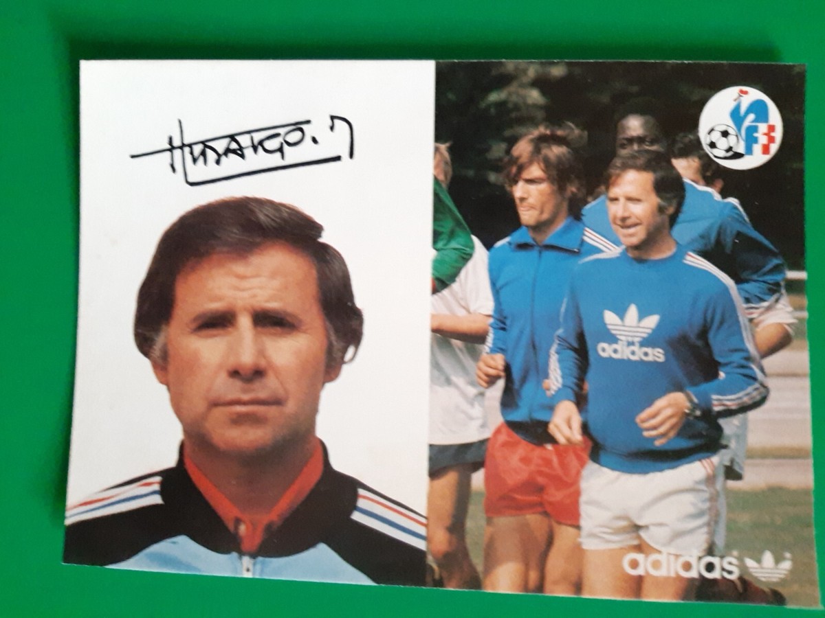 FRANCIA selección 1979 tarjeta de equipo-MK/AK-Platini