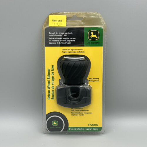 John Deere OEM Deluxe Steering Wheel Spinner Knob TY26583 - Fits Up To 1 1/4”