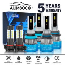 For Chevy Tahoe Suburban Sport Utility 2007-2013 Led Headlight Fog Lights Bulbs
