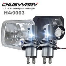 5X7" 7x6 Inch Halo LED Headlight For Dodge Ramcharger Ram 50 W150 W250 W350 D150