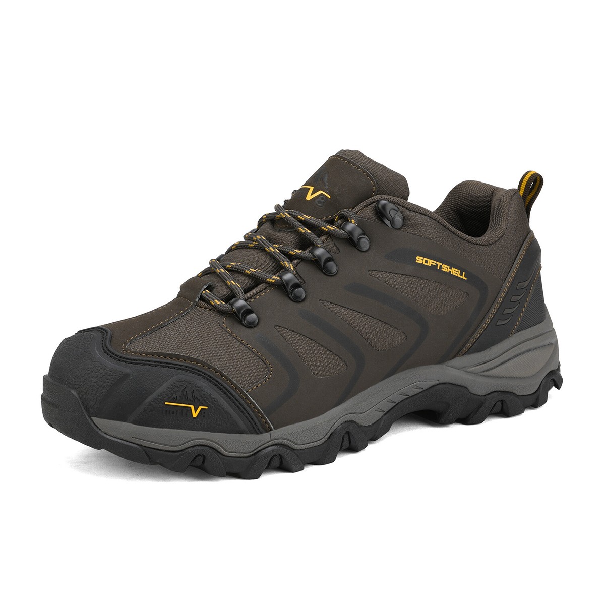 NORTIV 8 Men\'s Waterproof Hiking Shoes Lightweight Leather Low-Top  Size 7.5 NEW Men main image 2