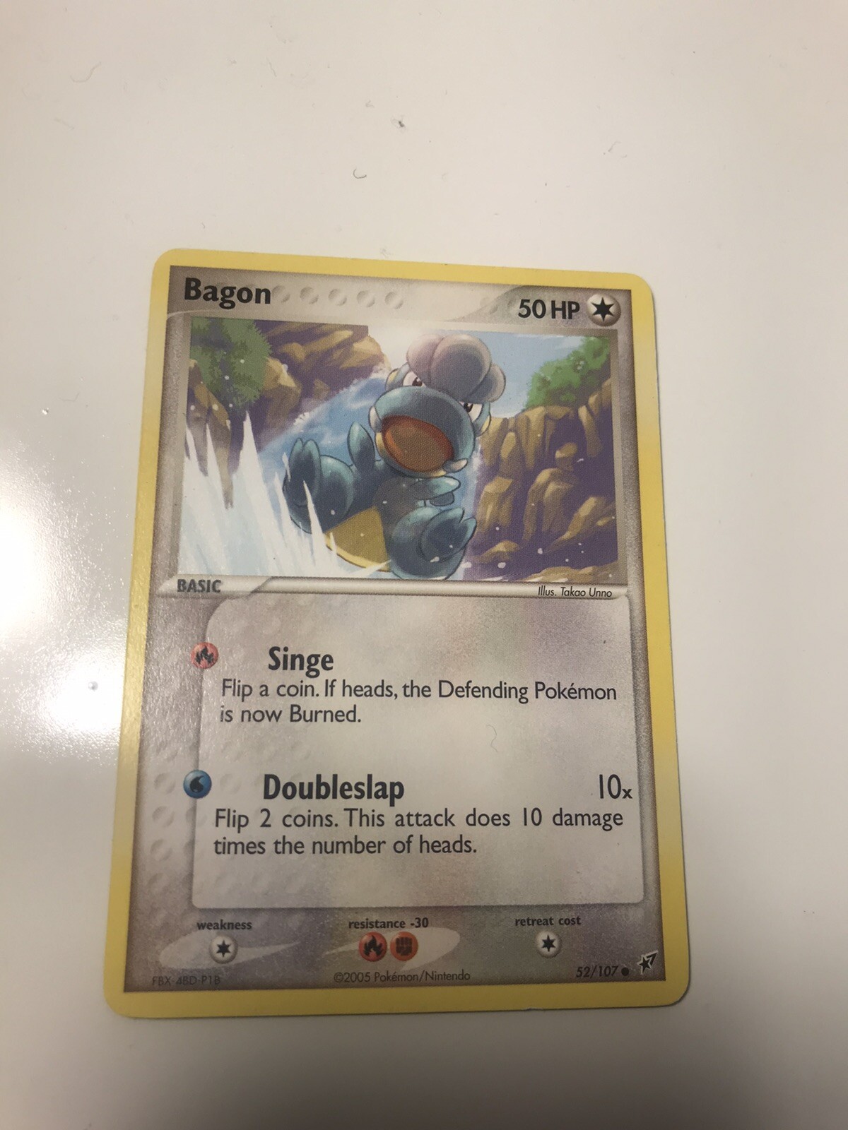 2005 Pokemon Card: Bagon - 52/107 - Common NM EX - Deoxys Non-Holo