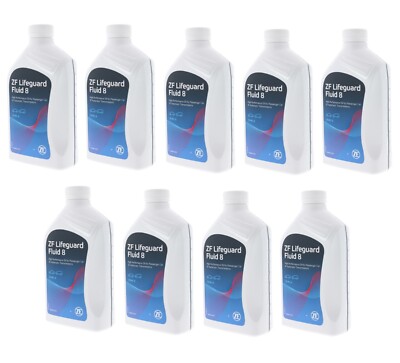 ZF 9 Liters Auto Trans Fluid LIFEGUARD 8 For Audi BMW Jaguar Land Rover 9 x 1L