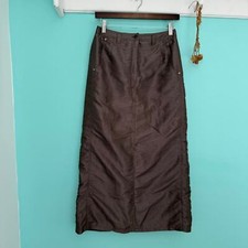 Metallic Maxi Skirt with Pockets Vintage y2k 90s