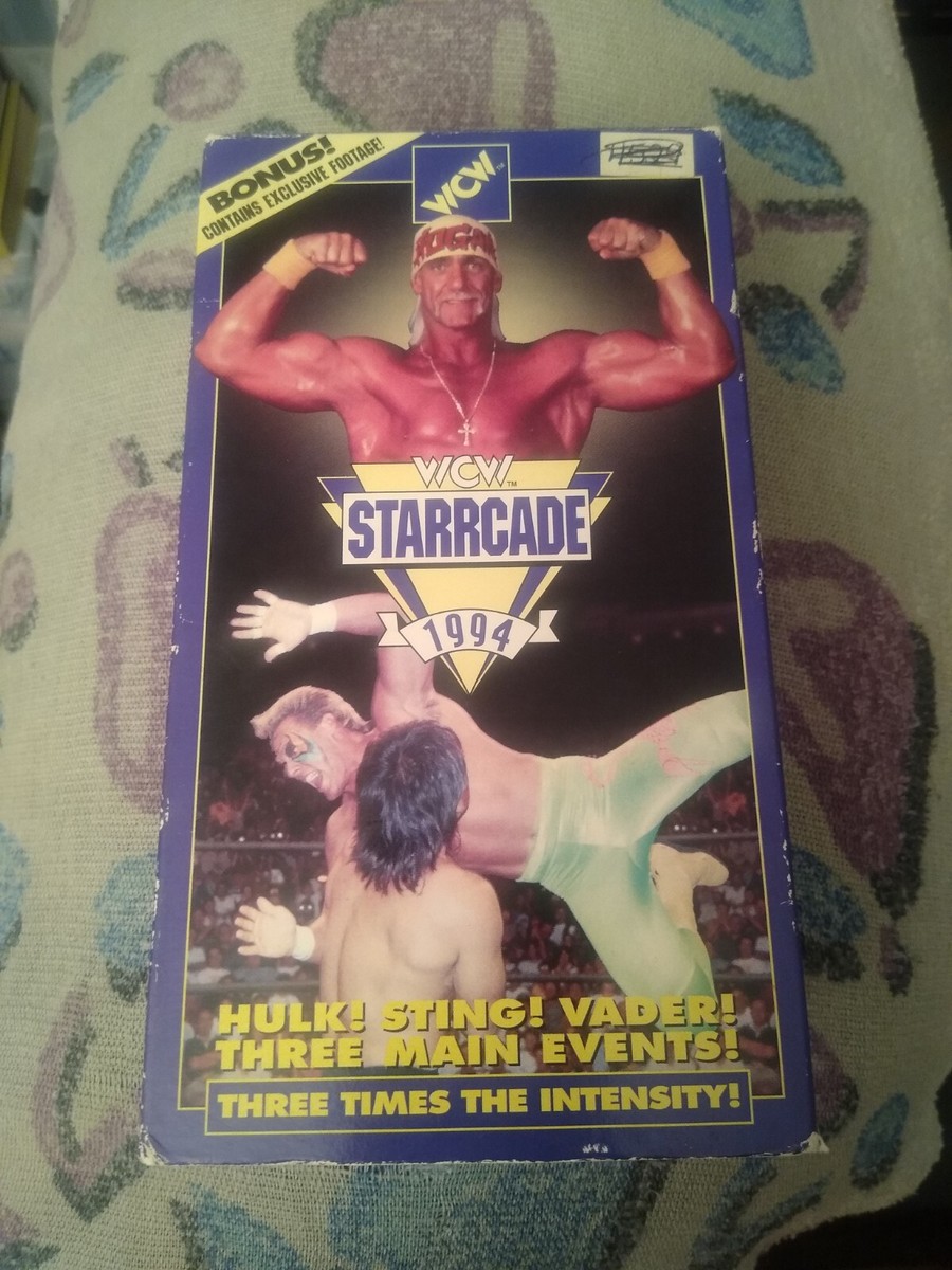 WCW Starrcade 1994 VHS NWA wrestling Hulk Hogan Sting Vader Jean
