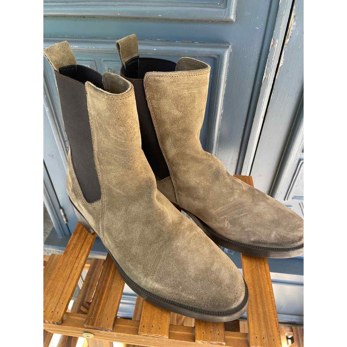 Emanuele Crasto Chelsea Suede women size 9.5 Suede Chelsea Boots - Taupe Emanuele Crasto Women main image 2