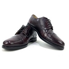 Cole Haan Men s Caldwell Oxford Brown Leather CapToe Lace Up Shoes Sz 10D 08331