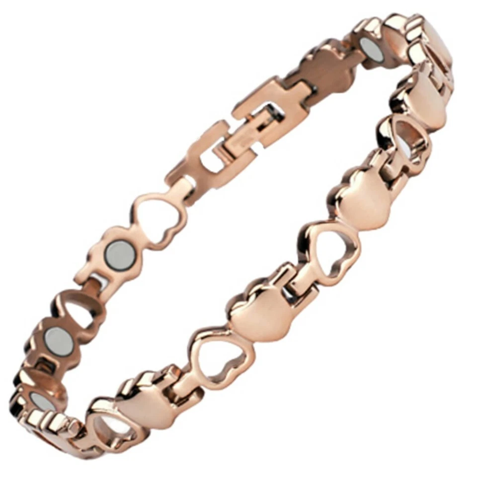 GAUSSTHERAPY Cupid Love Rose Gold Magnetic Bracelet For Women - Arthritis Pain Relief Jewelry