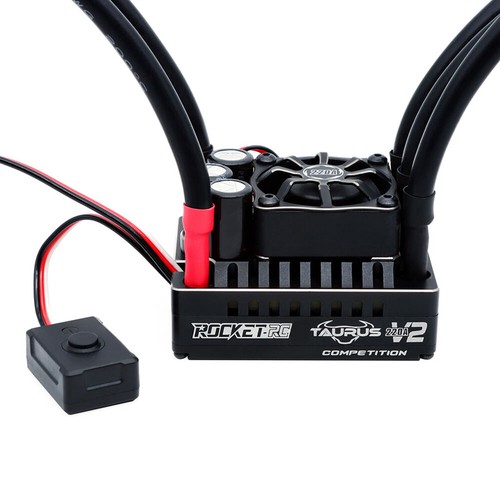 ROCKET-RC 220A Brushless ESC 2-4S 7.4V/6A BEC Heatsink for 1/8 RC Car Buggy - Picture 11 of 13