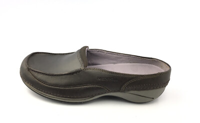  Merrell Cima Slide Slip-On Shoes Size 6 M Brown Leather J227310C