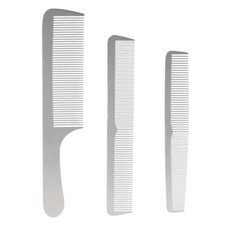 Professional Salon Stainless Steel Sliver Comb Hair Styling Tool For Men  Women