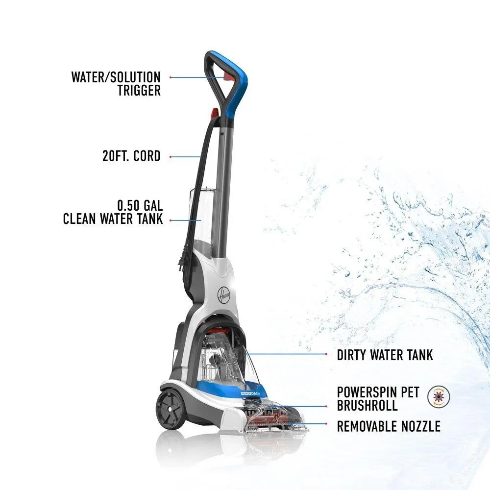 Carpet Cleaner Machine Shampooer Upright Compact Pet High Traffic Small Light Wt-image
