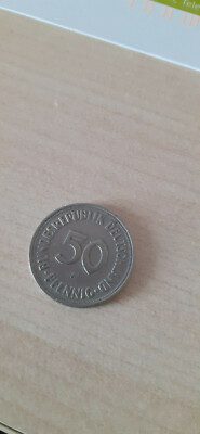50 Pfennig Münze F 1950 gebraucht