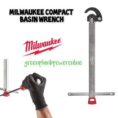 Milwaukee Handwerkzeuge - verstellbarer Waschtischschlüssel 10-32 mm Klempner Waschtischschlüssel