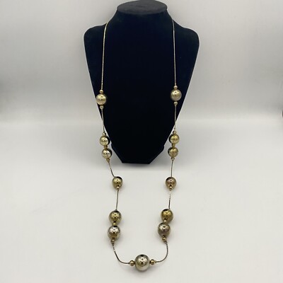 Bead Necklace Korea Stamped Jewelry Bead Necklace Gold Necklace