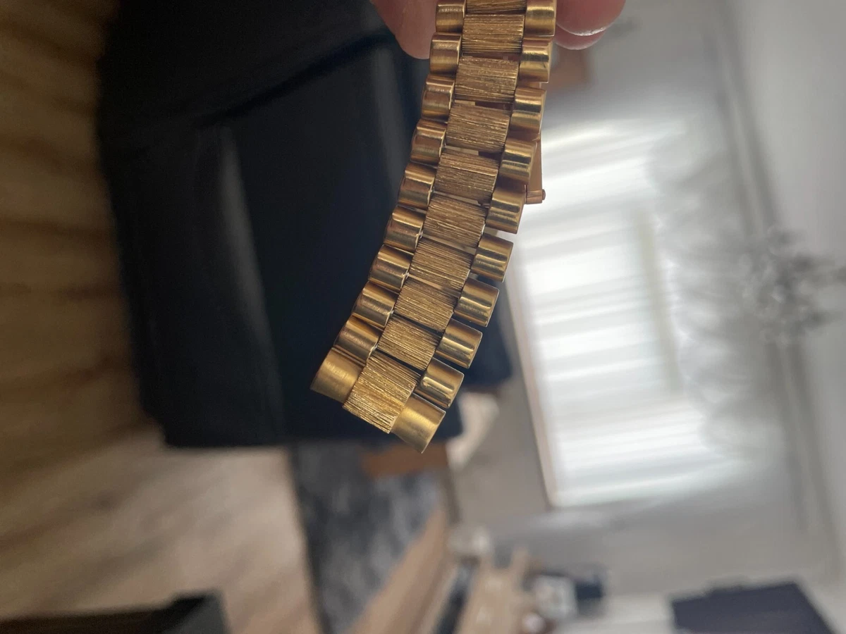 Mens 18k gold top rolex presidential bracelet