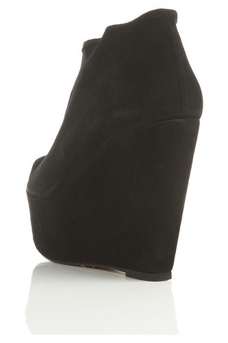 New TOPSHOP ADDISON wedge peeptoe ankle 