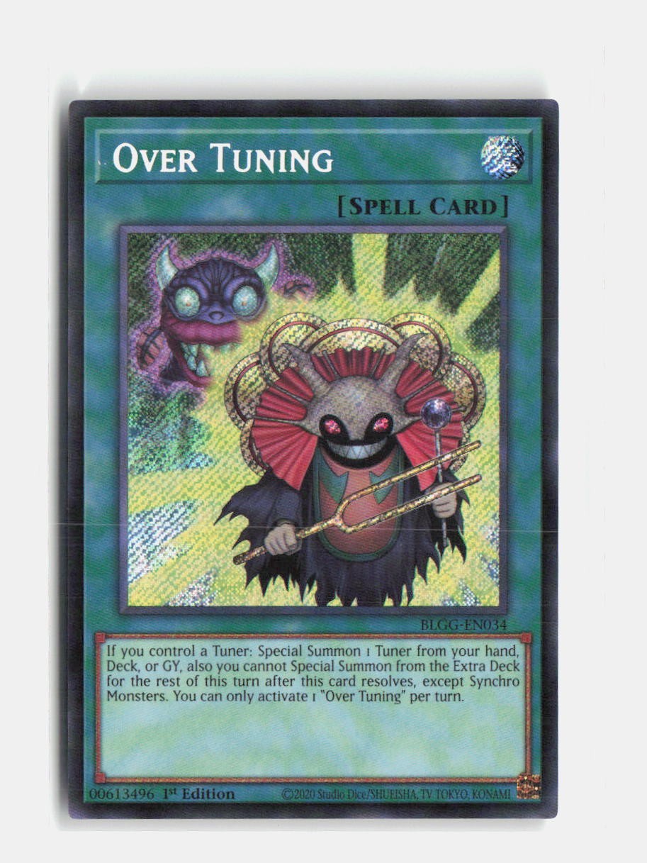 Over Tuning BLGG-EN034 YuGiOh Battles of Legend: Glorious Gallery trading card — raw and PSA graded price guide