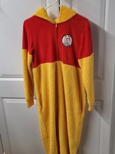 Disney Winnie The Pooh Costume / One Piece Size: Small Medium Hood Unisex Adults