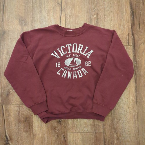 Vintage Victoria Canada Boot Erwachsene kleines Sweatshirt Westküste maritim Abenteuer
