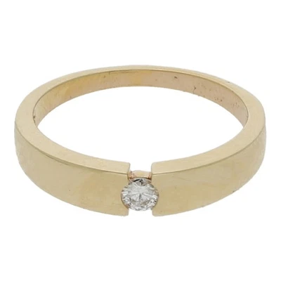 Solitär Brillant Ring 375/ 9 K Gold Geschenk Goldschmuck Größe 50 R02.8695 - Bild 1 von 2