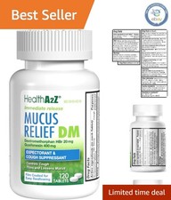 120 Count Mucus Relief Tablets - Effective Cough Control with Guaifenesin 400mg