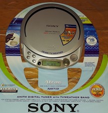 New Sony D-NF610 MP3 CD Player WALKMAN with AM/FM TV/WEATHER Digital Tuner