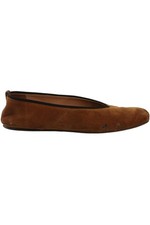 THE ROW TAN SUEDE BALLET FLATS  EU 38 UK 5 US 8