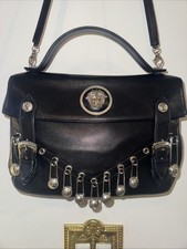 Vintage 1990?s GIANNI VERSACE COUTURE Safety Pin Handbag With Shoulder Strap